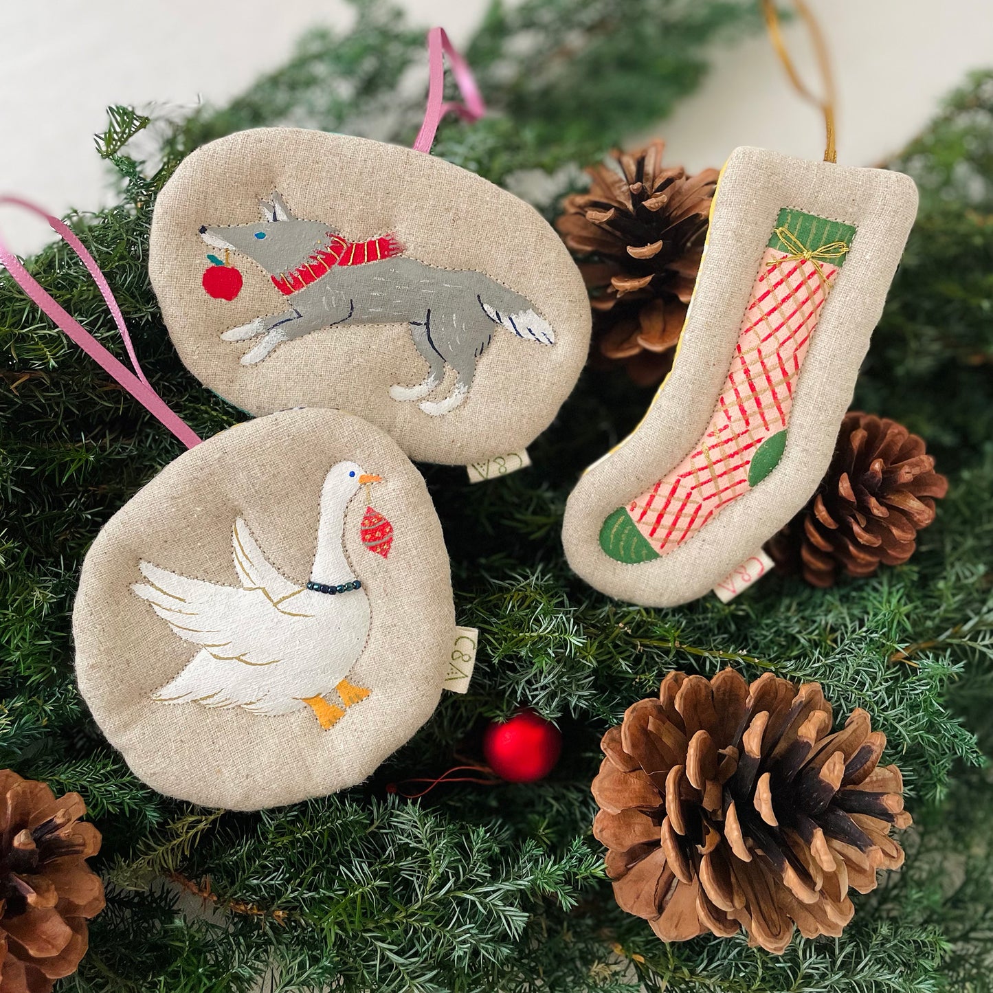 Hand-Painted Ornament Gift Set