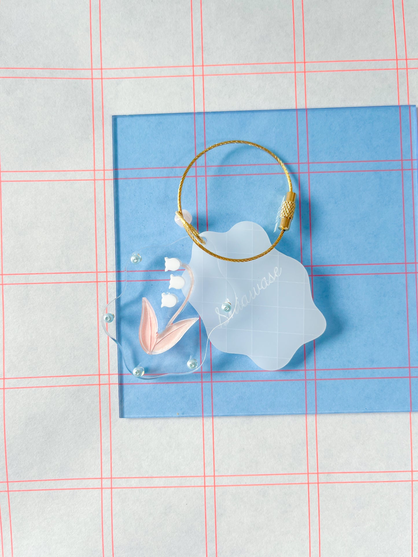 keychain: hanakotoba | language of flowers