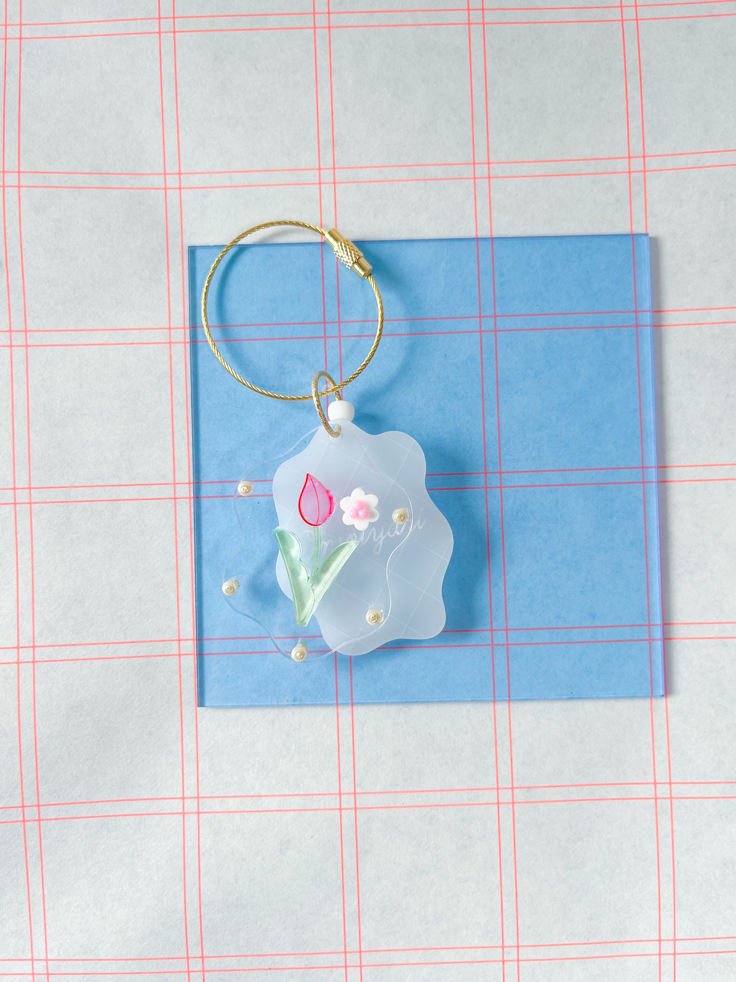 keychain: hanakotoba | language of flowers