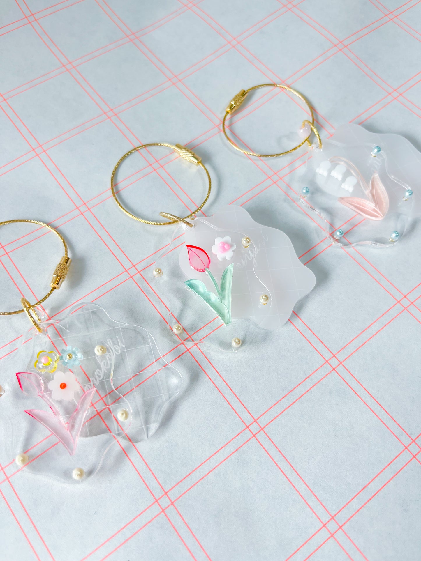 keychain: hanakotoba | language of flowers
