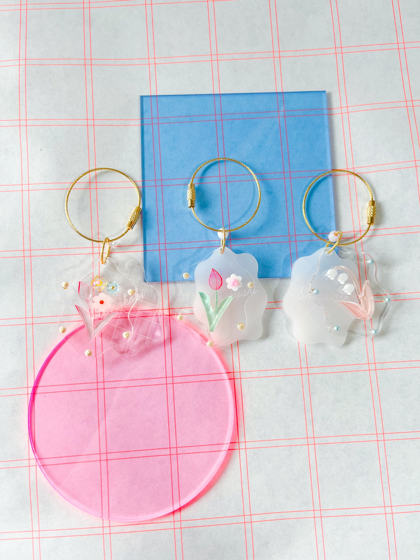 keychain: hanakotoba | language of flowers