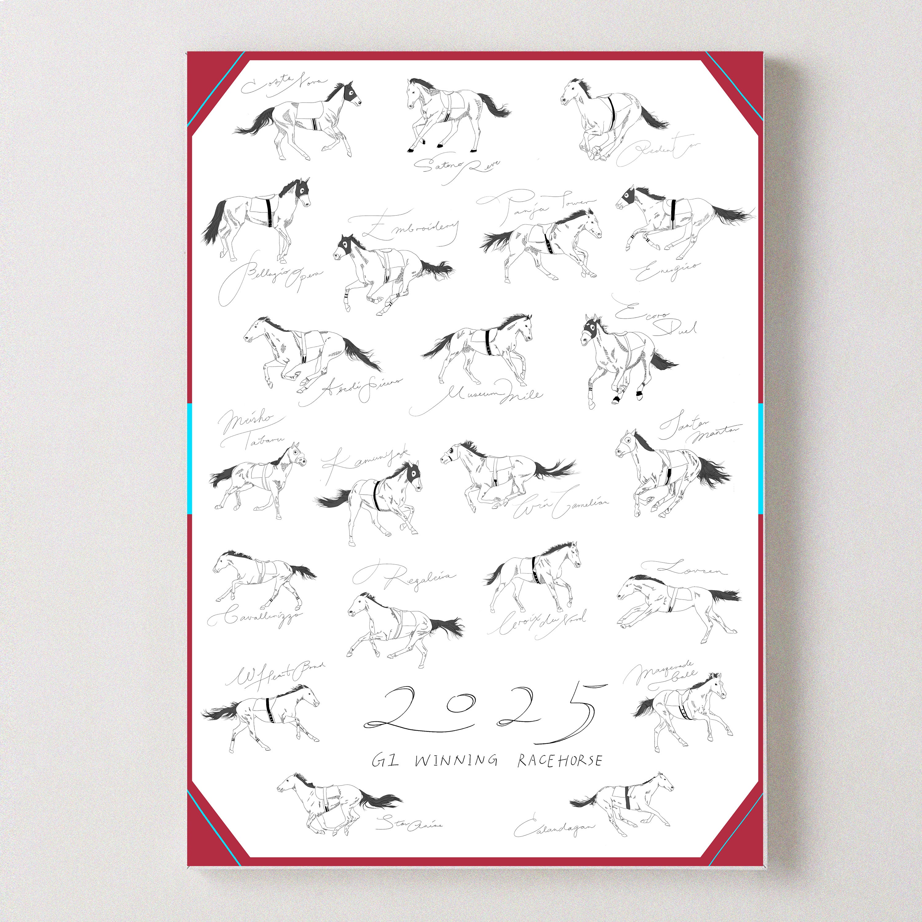 Japan 2025 G1 Winners Art Poster