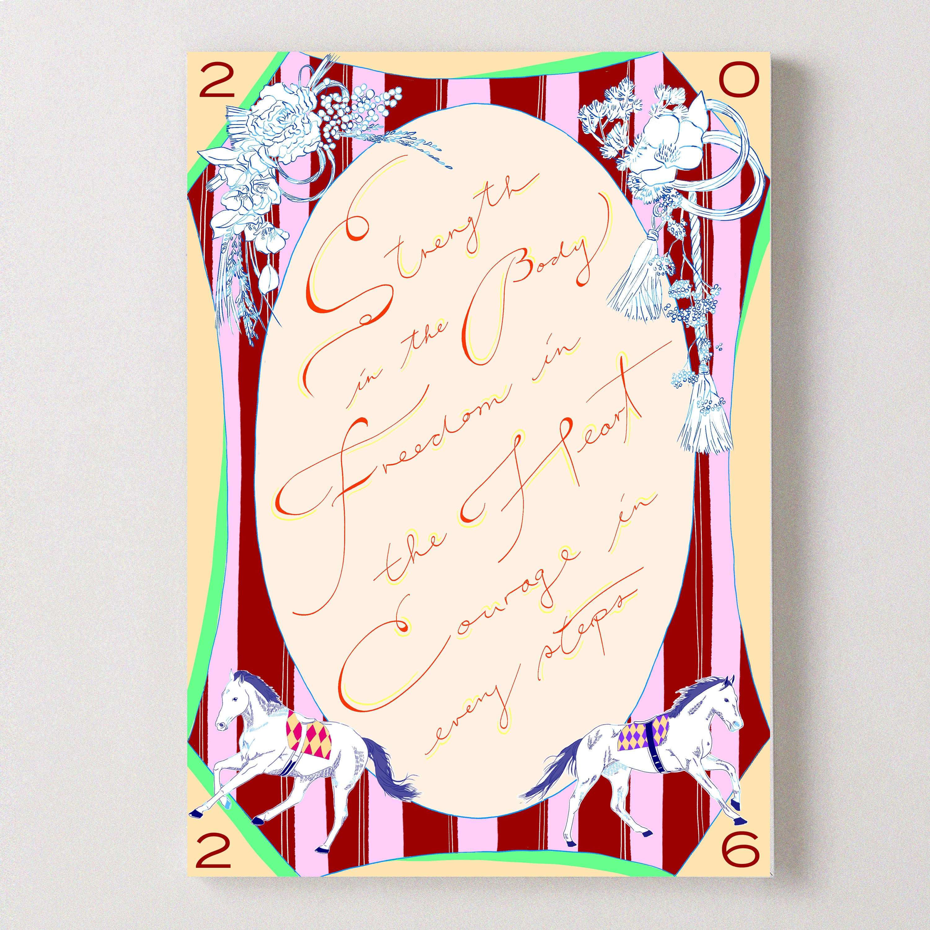 Year of Horse Art Poster