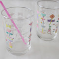 flower eden glass cup