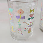 flower eden glass cup