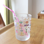 flower eden glass cup