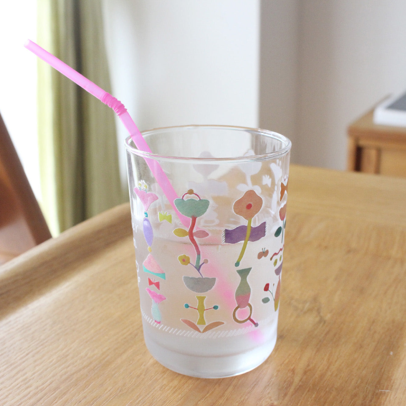 flower eden glass cup