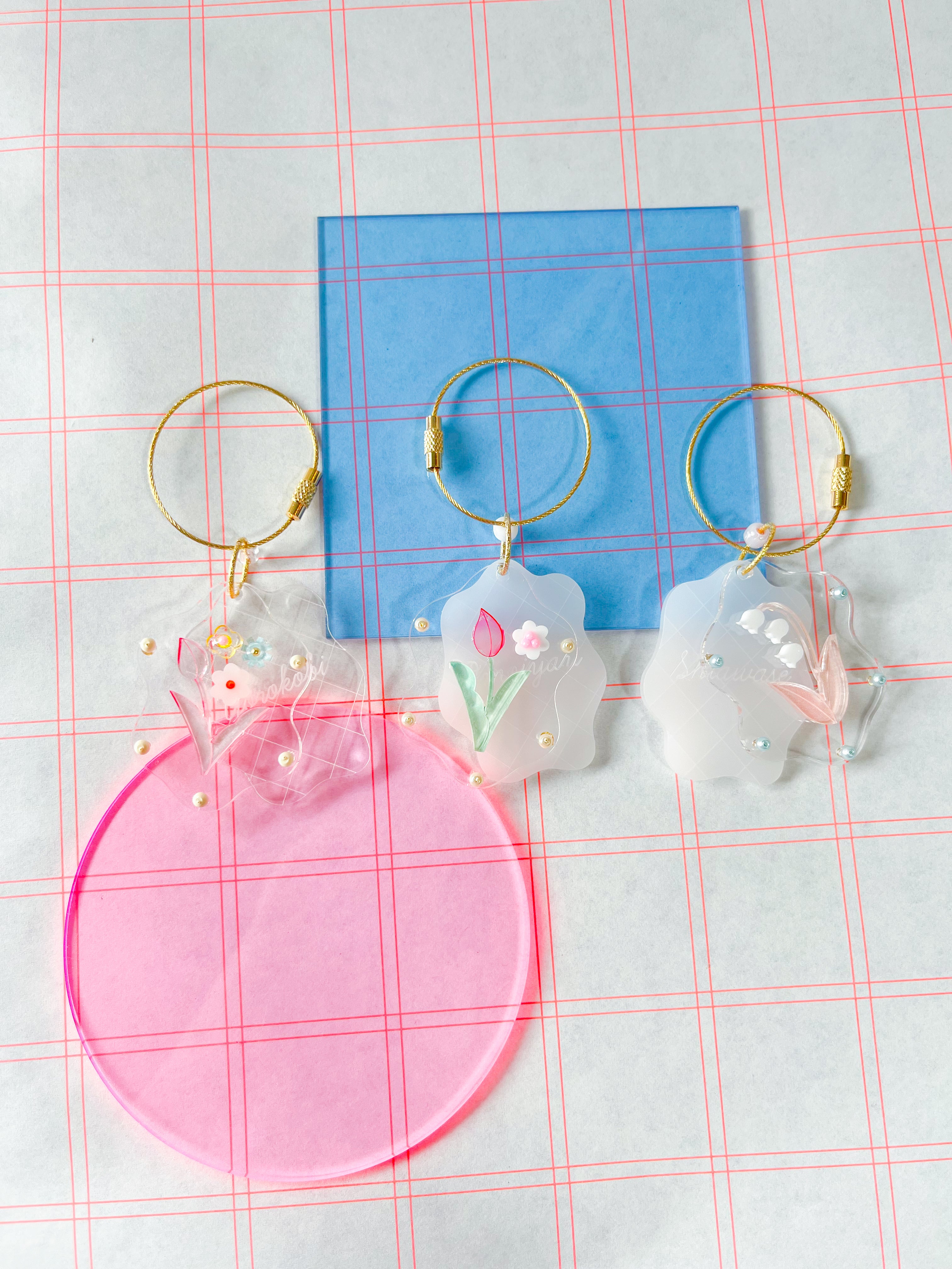 keychain: hanakotoba | language of flowers