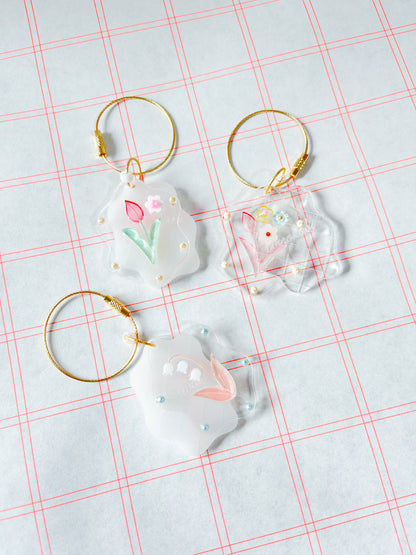 keychain: hanakotoba | language of flowers