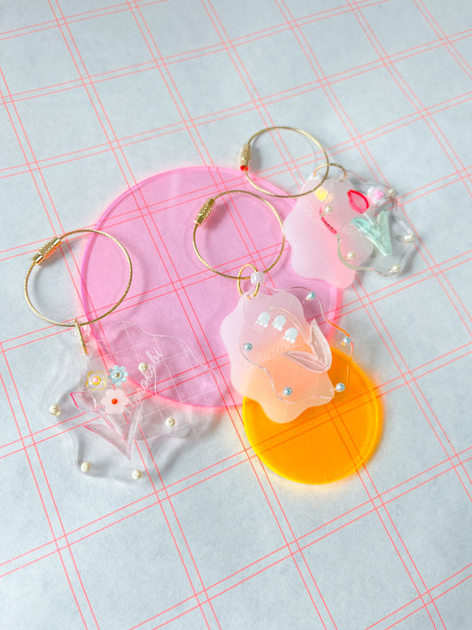 keychain: hanakotoba | language of flowers